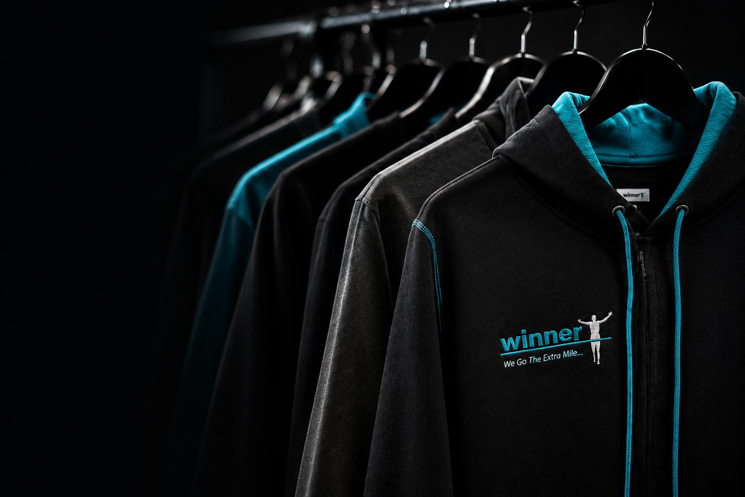Winner branded performance clothing