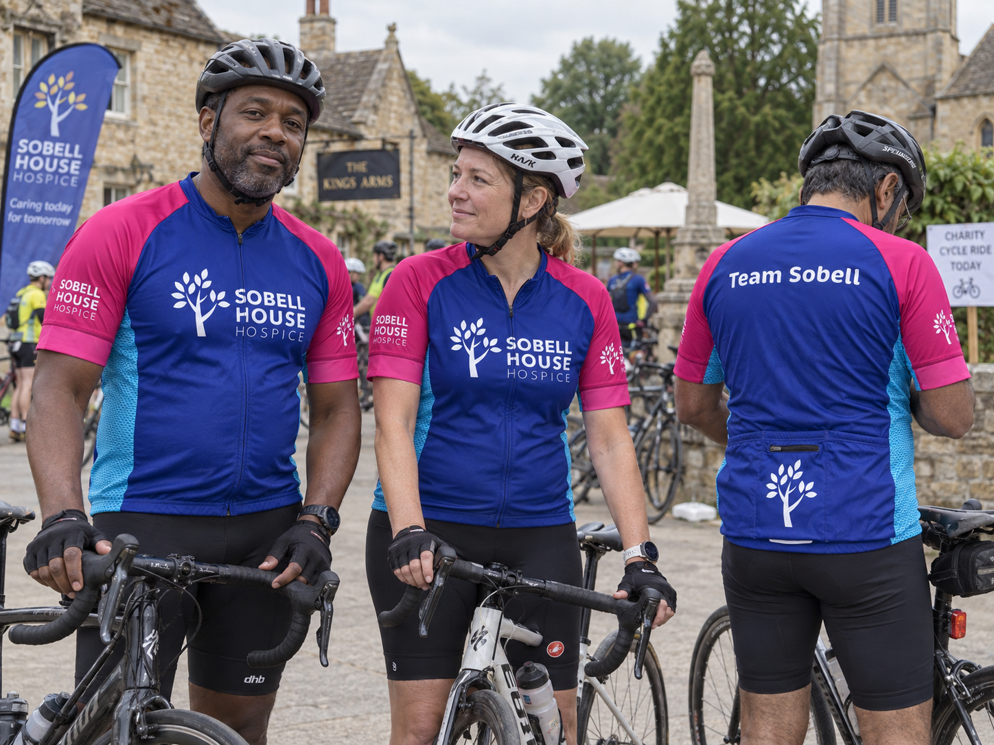 Branded charity teamwear example