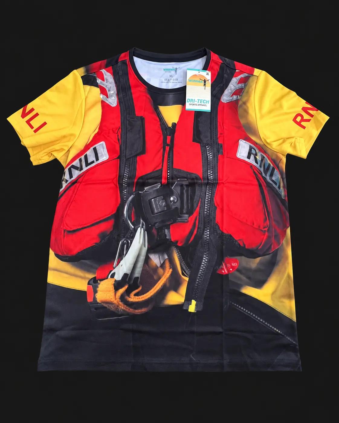 Branded clothing and medal example ready for a customer